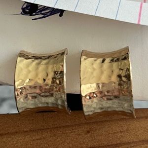 Monet Gold clip on earrings